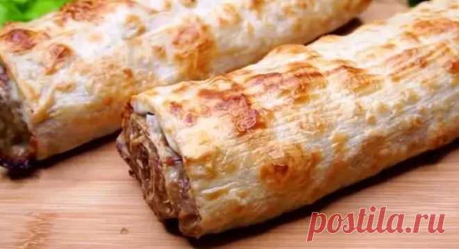Моя подруга армянка научила меня готовить вкусную, быструю и сытную закуску в лаваше