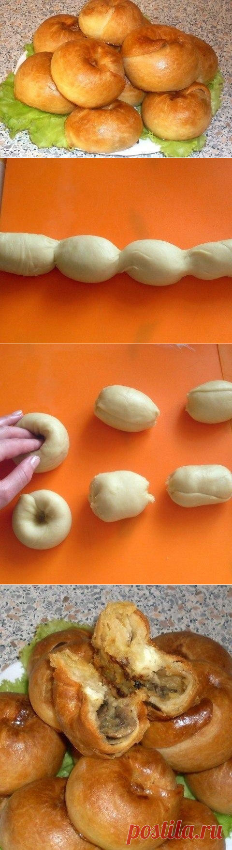 Как приготовить бабушкины слоистые пирожки  - рецепт, ингридиенты и фотографии