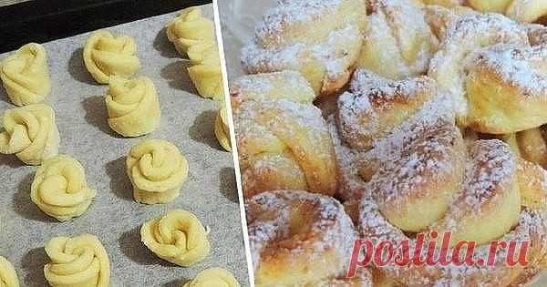 Печеньки к чаю с творогом.
