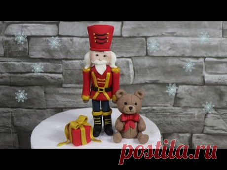 Nutcracker Cake Topper and Teddy Bear - Christmas 2021