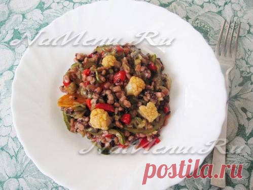 Черный рис с овощами: рецепт с фото