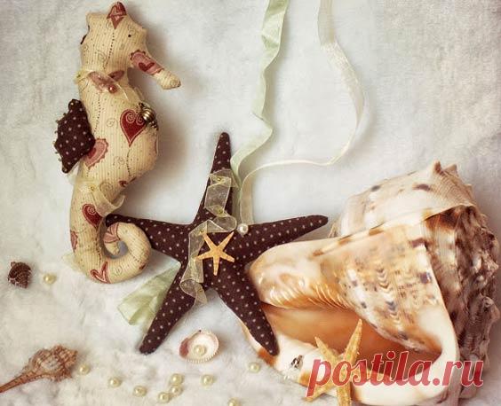​Шьем простого морского конька — Поделки с детьми