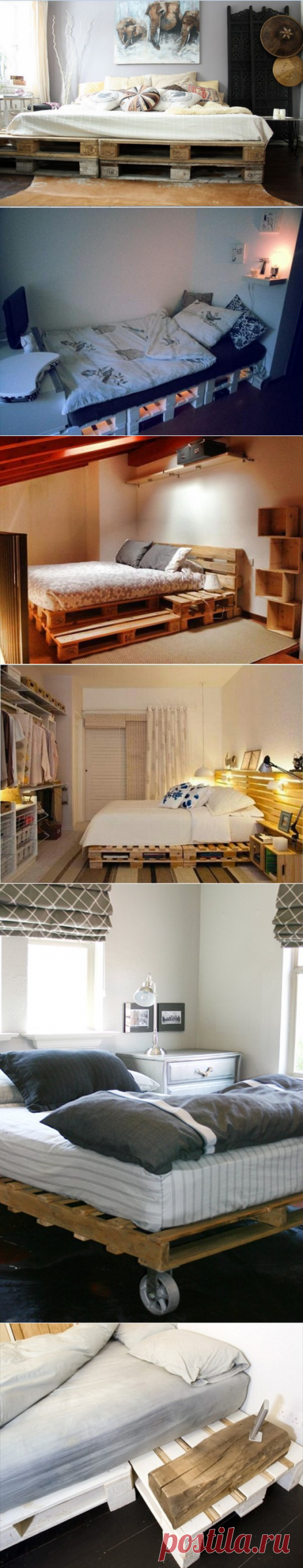 Кровати из поддонов