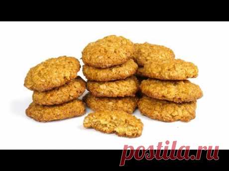 Овсяное печенье 🍪  &quot; Моментальное&quot;. Быстро готовится и ещё быстрее съедается. Без яиц. 4к видео.