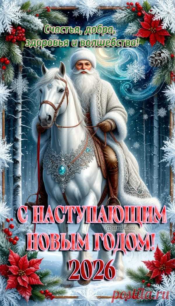 поздравляю с наступающим новым годом лошади картинки