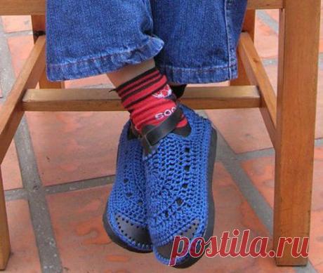 ТАПОВЕД - ВЯЗАНИЕ ОБУВИ. Добавлена фотография в альбом БАЛЕТКИ И ТУФЕЛЬКИ - общий альбом (идеи...