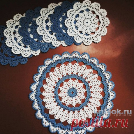 Вязаные салфетки. Работы Татьяны Разумовской
