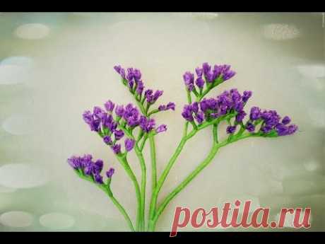 How To Make Statice Flower From Tissue Paper - Craft Tutorial