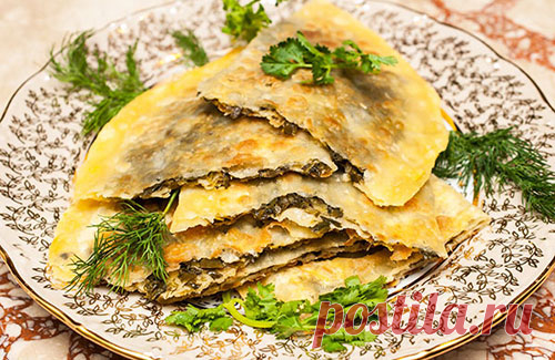 Кутабы с зеленью Raznos0le.ru