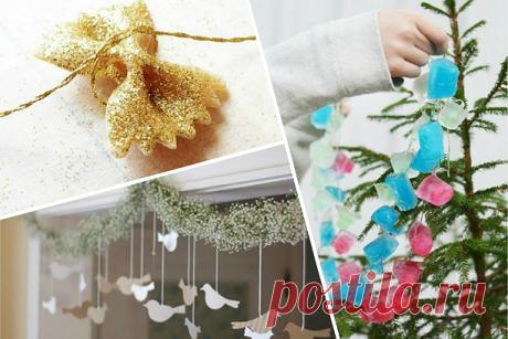 20 елочных гирлянд своими руками