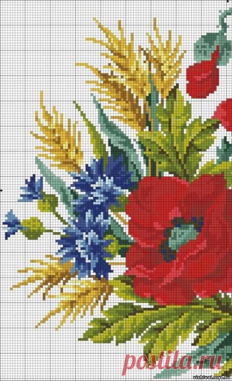 Маки, волошки, колоски