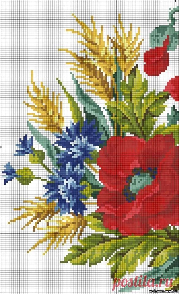 Маки, волошки, колоски