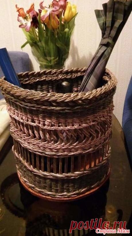 Корзина в коридор - ГАЗЕТНОЕ ЧУДО - плетение из газет - Страна Мам