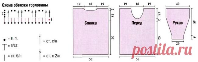 Интересная кофточка для нехудышки