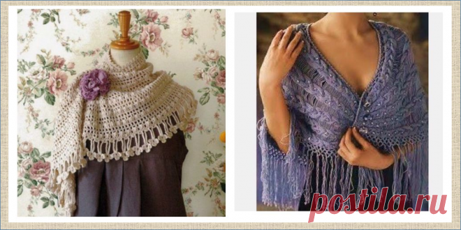 Шали, палантины, снуды и накидки - выбираем вид и крой для накидки - что связать и как носить этой весной | МНЕ ИНТЕРЕСНО | Яндекс Дзен