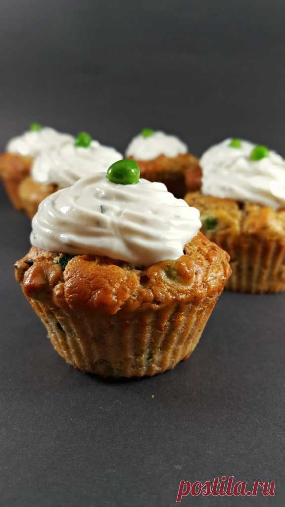 Солени безглутенови оризови мъфини с грах - Foodie Boulevard