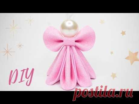 Ангел на Новогоднюю Елку из фоамирана 😇 НОВОГОДНИЕ ИГРУШКИ Своими Руками 😇 DIY Christmas Angel - YouTube