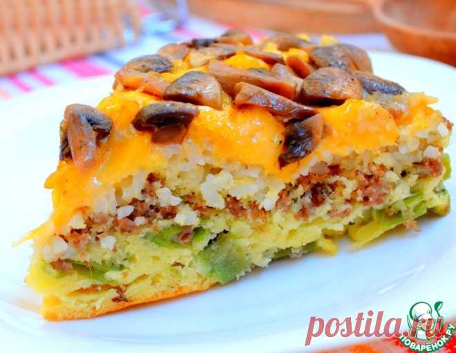 Многослойный заливной пирог – кулинарный рецепт