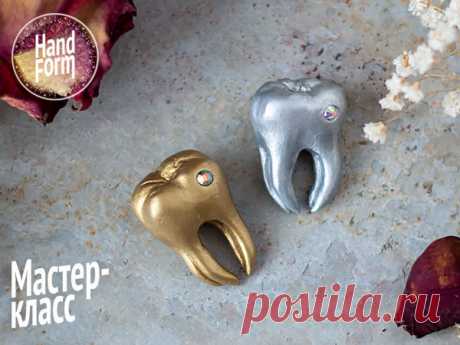 Мастер-класс : Лепим брошь «Зуб» из полимерной глины | Журнал Ярмарки Мастеров