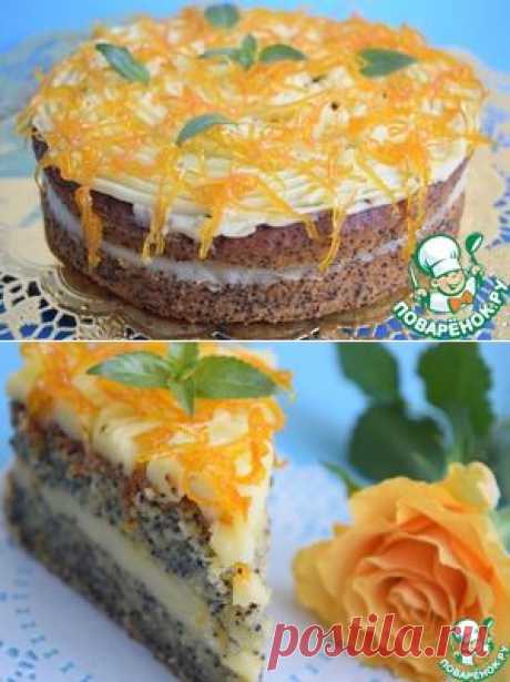 Апельсиново-маковый торт - кулинарный рецепт