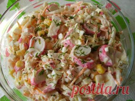 из крабовых палочек с пекинской капустой | Рецепты моей мамы