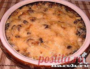 Мясо, запеченное в горшочке с кабачками и грибами по-украински | Харч.ру - рецепты для любителей вкусно поесть