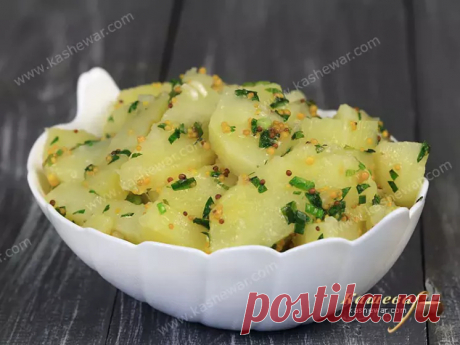 Горчичный картофель | Кашевар Горчичный картофель – рецепт приготовления немецкой кухни, картофель можно подавать как гарнир или как горячий салат.