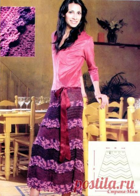 Вязание: юбка крючком