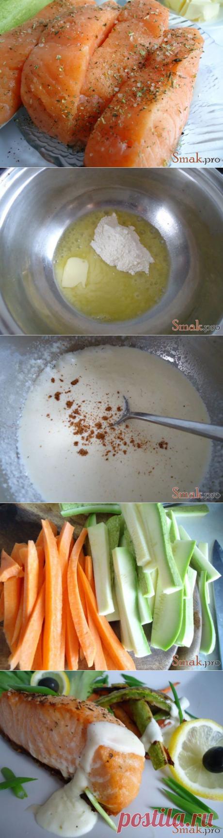 Семга с соусом рецепт с фото » Smak.pro - Кулинарные фото рецепты у нас - СМАКУЕМ!