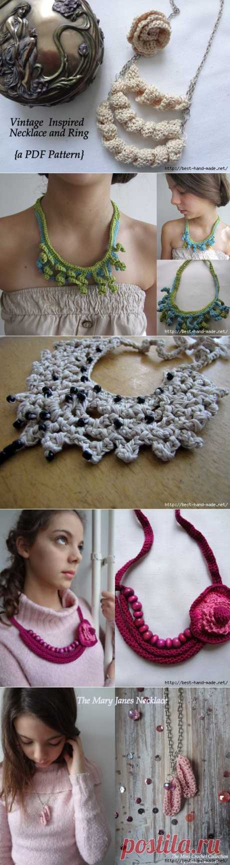 Летние вязаные украшения от Maya Kuzman, Македония.