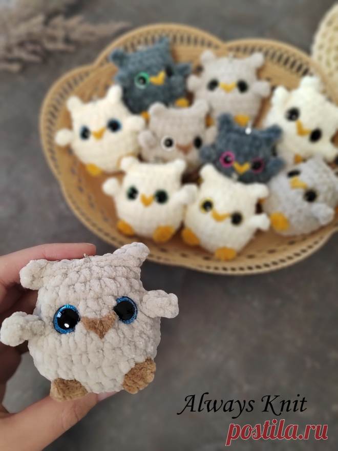 PDF Совушка крючком. FREE crochet pattern; Аmigurumi toy patterns. Амигуруми схемы и описания на русском. Вязаные игрушки и поделки своими руками #amimore - плюшевая сова, маленький совёнок из плюшевой пряжи, совушка, птица, птичка.