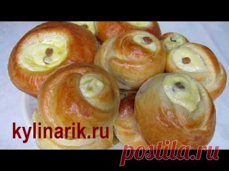 Ватрушки с творогом рецепт! Домашняя ватрушка рецепт. Выпечка из творога от kylinarik.ru - YouTube