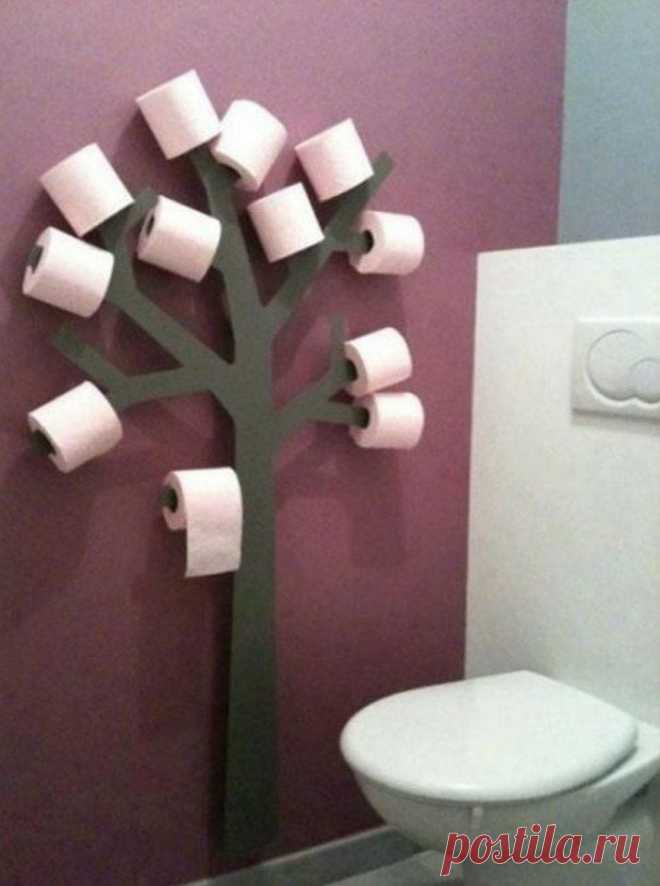 Оригинальные варианты хранения туалетной бумаги — DIYIdeas