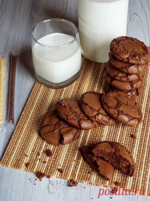 Шоколадное печенье «Брауни» с трещинками — рецепт с фото пошагово