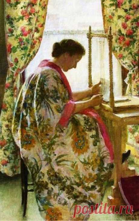 marie-danforth-page-american-painter-1869-1940-the-bookbinder-1905.jpg (483×768)