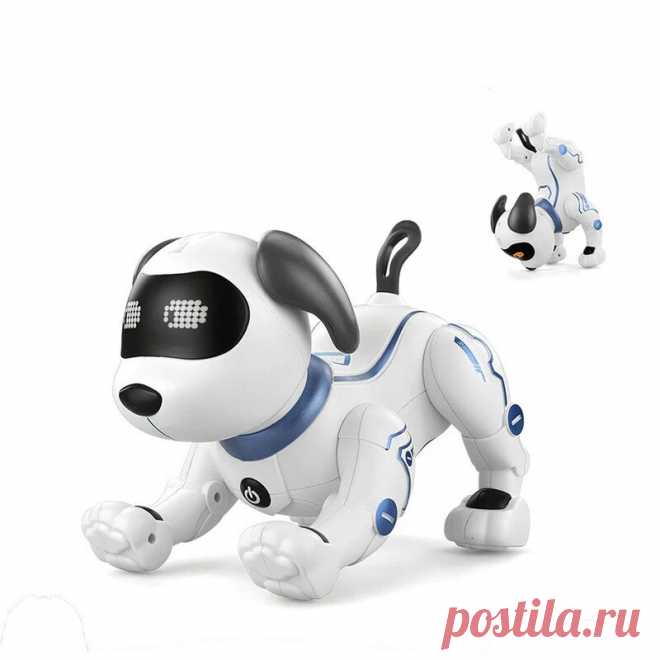 Le neng k16 electronic animal pets rc robot dog infrared control touch control voice command robot toys Sale - Banggood.com