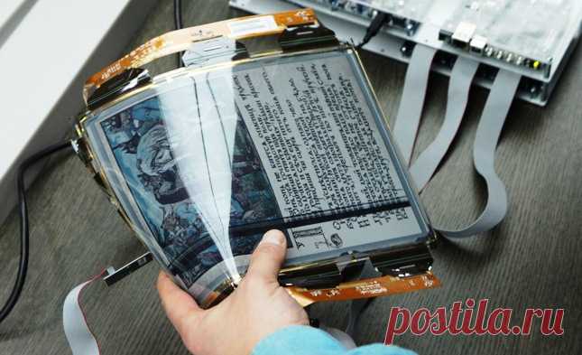 Изобрели гибкий монитор для планшетов, который гнется как бумага