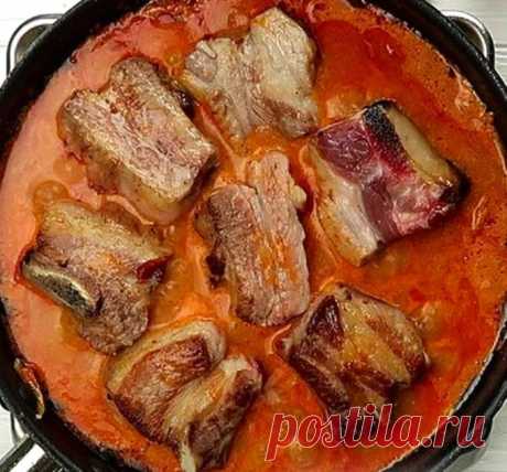 Ребрышки в томатно-сметанном соусе - Dynastyofchefs.ru