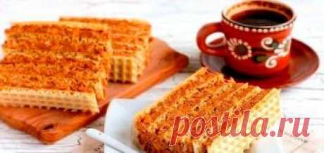 Предлагаю рецепт крема для вафельных коржей — нежный, вкусный. Торт получится просто замечательный.