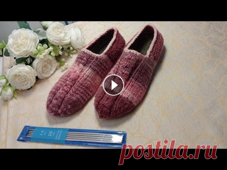 Связала следки спицами :размер 37-37,5 -полнота ноги 7-8, пряжа Ализе Ланаголд омбре-батик в 100гр-240м.Спицы 3,5.Вязала, как бабушки раньше вязали. #...