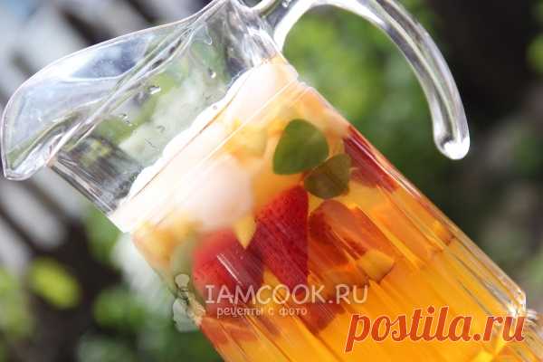 Лимонад из зелёного чая с ягодами и фруктами, рецепт с фото