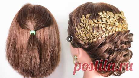 Быстрая Прическа на КОРОТКИЕ волосы ♡Short Hairstyles ©LOZNITSA ___ Сегодня в видео Быстрая Прическа на КОРОТКИЕ волосы (Short Hairstyles) .Покажу красивый вариант прически в греческом стиле с использованием украше...