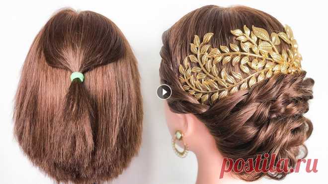 Быстрая Прическа на КОРОТКИЕ волосы ♡Short Hairstyles ©LOZNITSA ___ Сегодня в видео Быстрая Прическа на КОРОТКИЕ волосы (Short Hairstyles) .Покажу красивый вариант прически в греческом стиле с использованием украше...