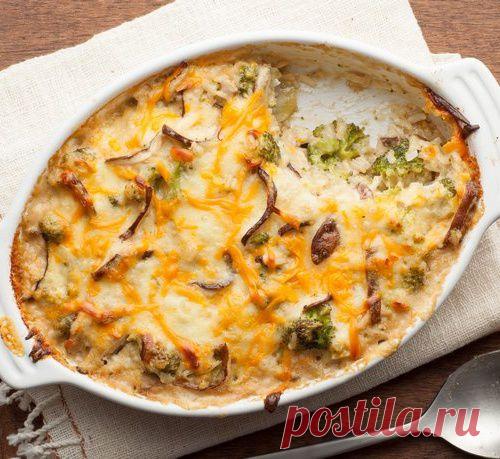 Картофельный гратен с грибами