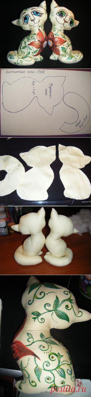 Как своими руками сшить кота. Как нарисовать игрушке коту морду / Мастер-класс