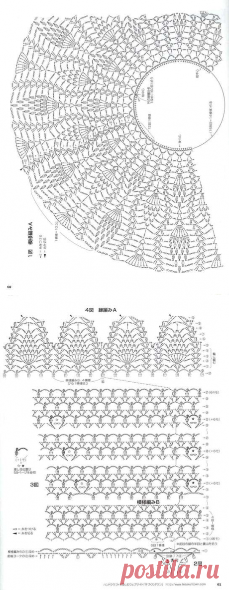 АЖУРНАЯ ТУНИКА С КРУГЛОЙ &quot;АНАНАСОВОЙ&quot; КОКЕТКОЙ