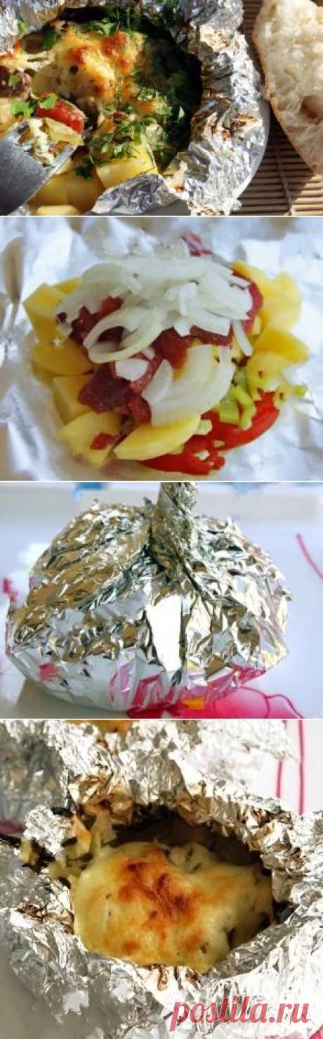 Быстрый ужин узелки с мясом и сыром