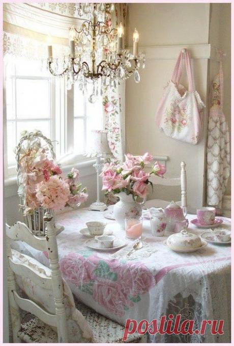 Кухня в стиле шебби шик - изящно и романтично