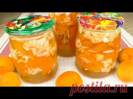 Абрикосовое варенье  с миндалем | Apricot jam  with almonds