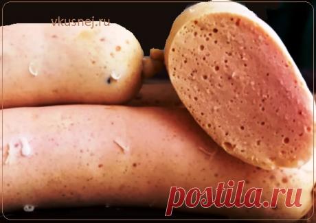 Домашние сосиски  из куриного филе По этому рецепту сосиски из куриного филе получаются очень вкусные, важно, что они натуральные, полезные, их можно кушать детям, все с большим удовольствием их ку…